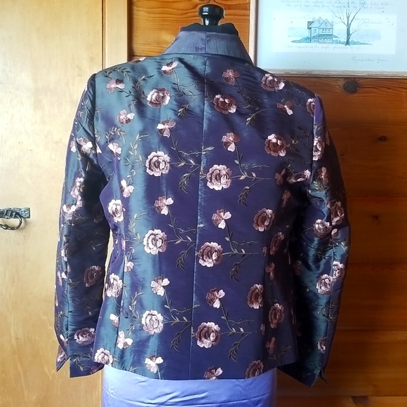 Embroidered taffeta jacket - Picture 2 of 3
